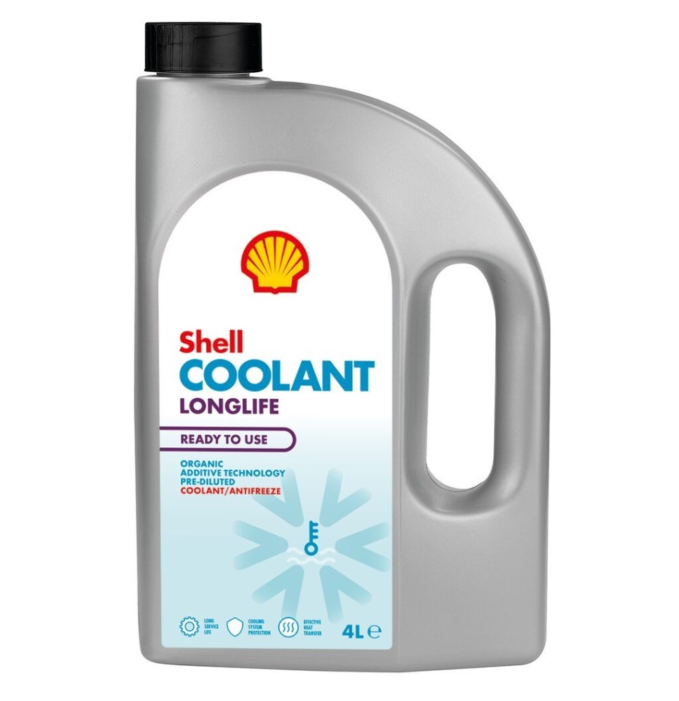 Shell Coolant Longlife Ready to Use (G12+) (4L) - oryginalne oleje i smary Shell
