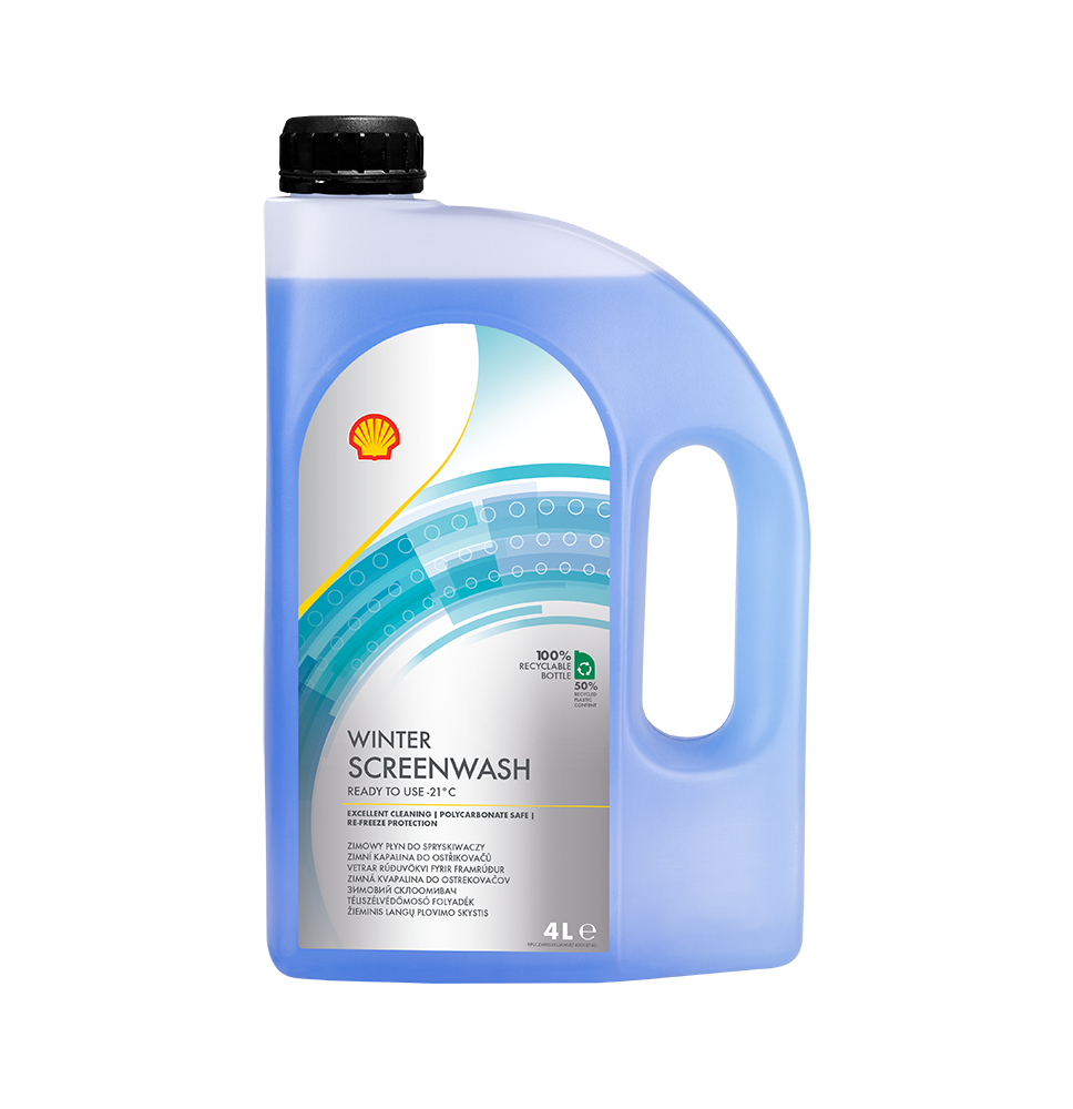 Shell Zimowy płyn do spryskiwaczy gotowy (4L) - oryginalne oleje Shell