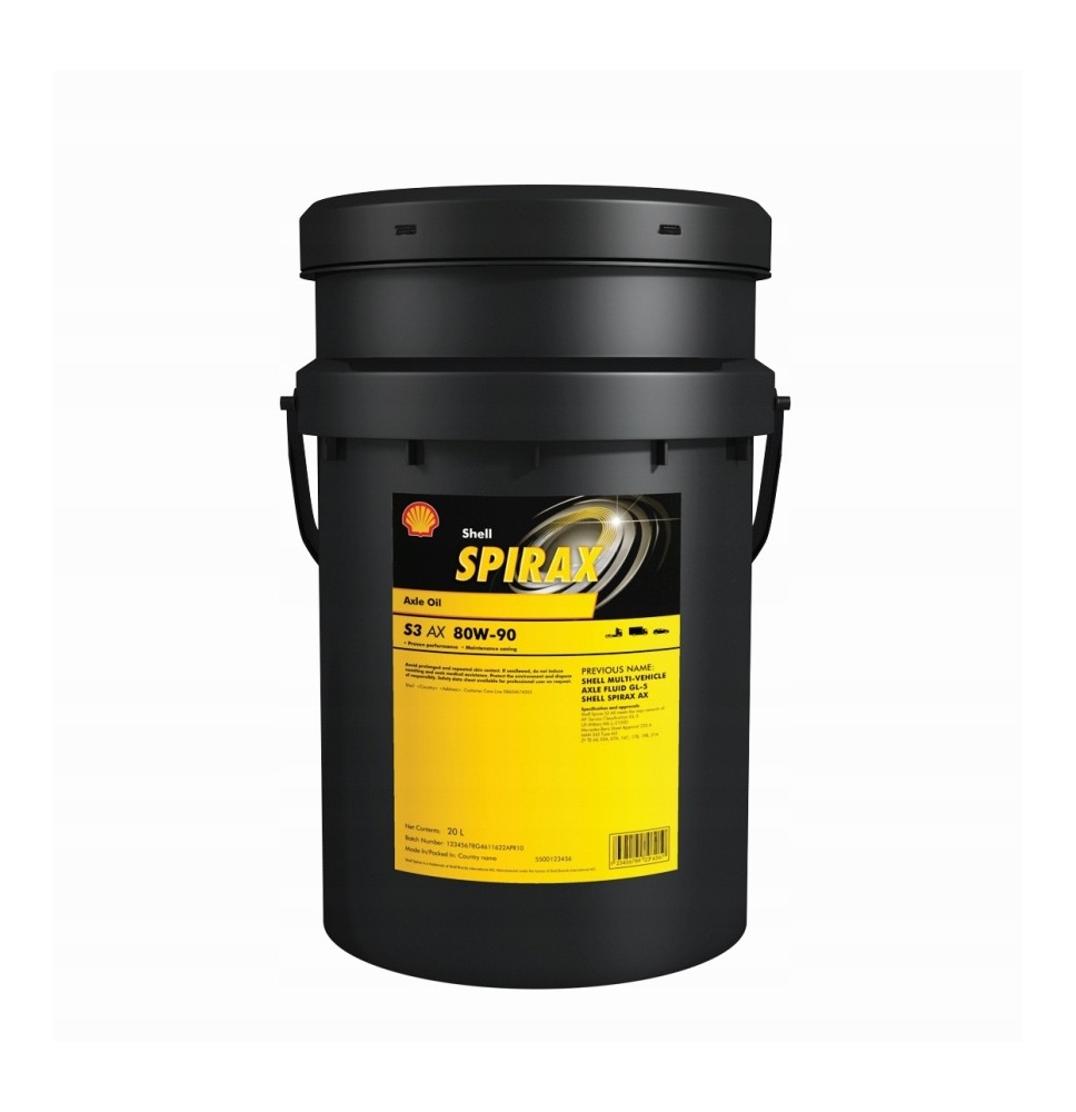 Shell Spirax S3 AX 80W-90 (20L) - oryginalne oleje i smary Shell