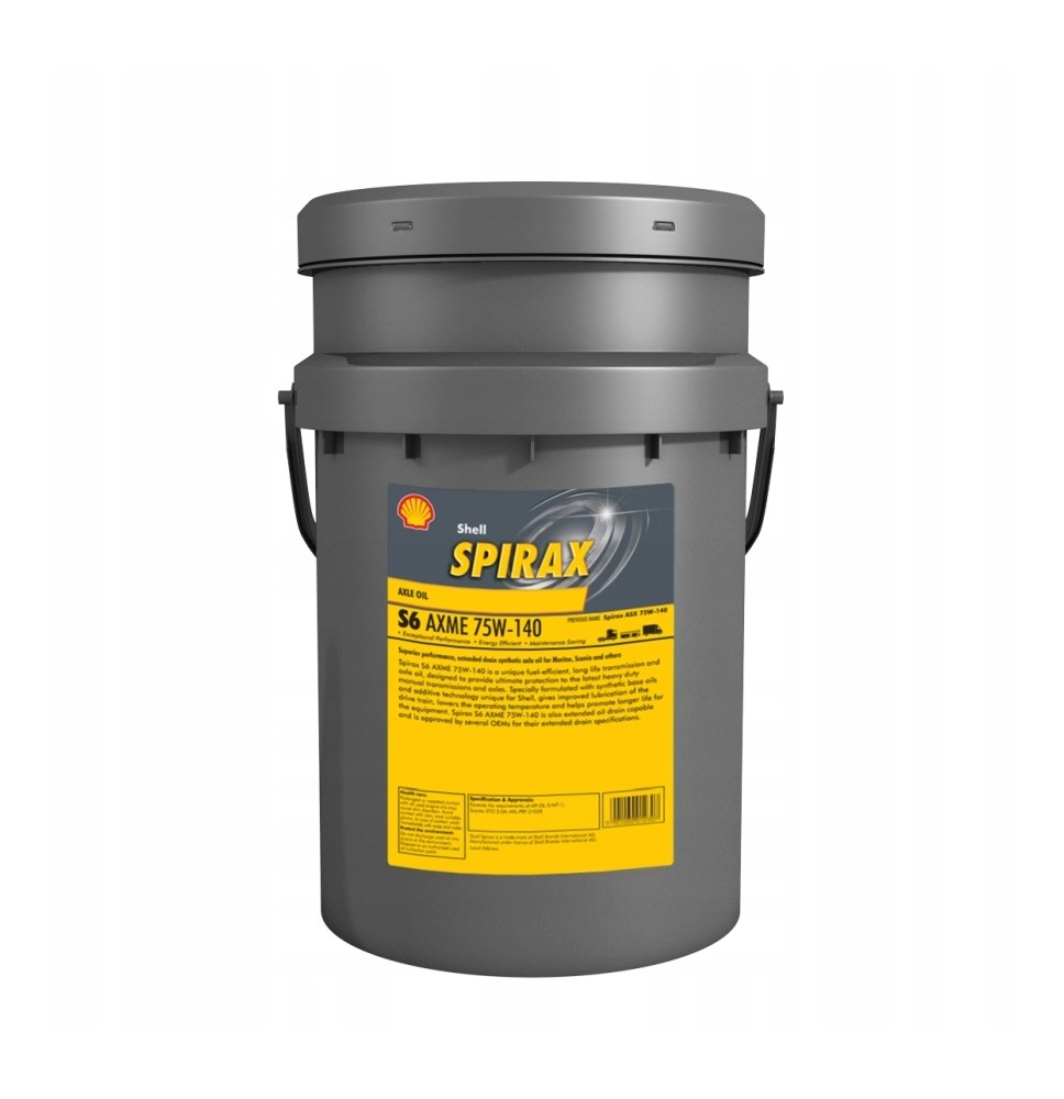 Shell Spirax S6 AXME 75W-140 (20L) - oryginalne oleje i smary Shell