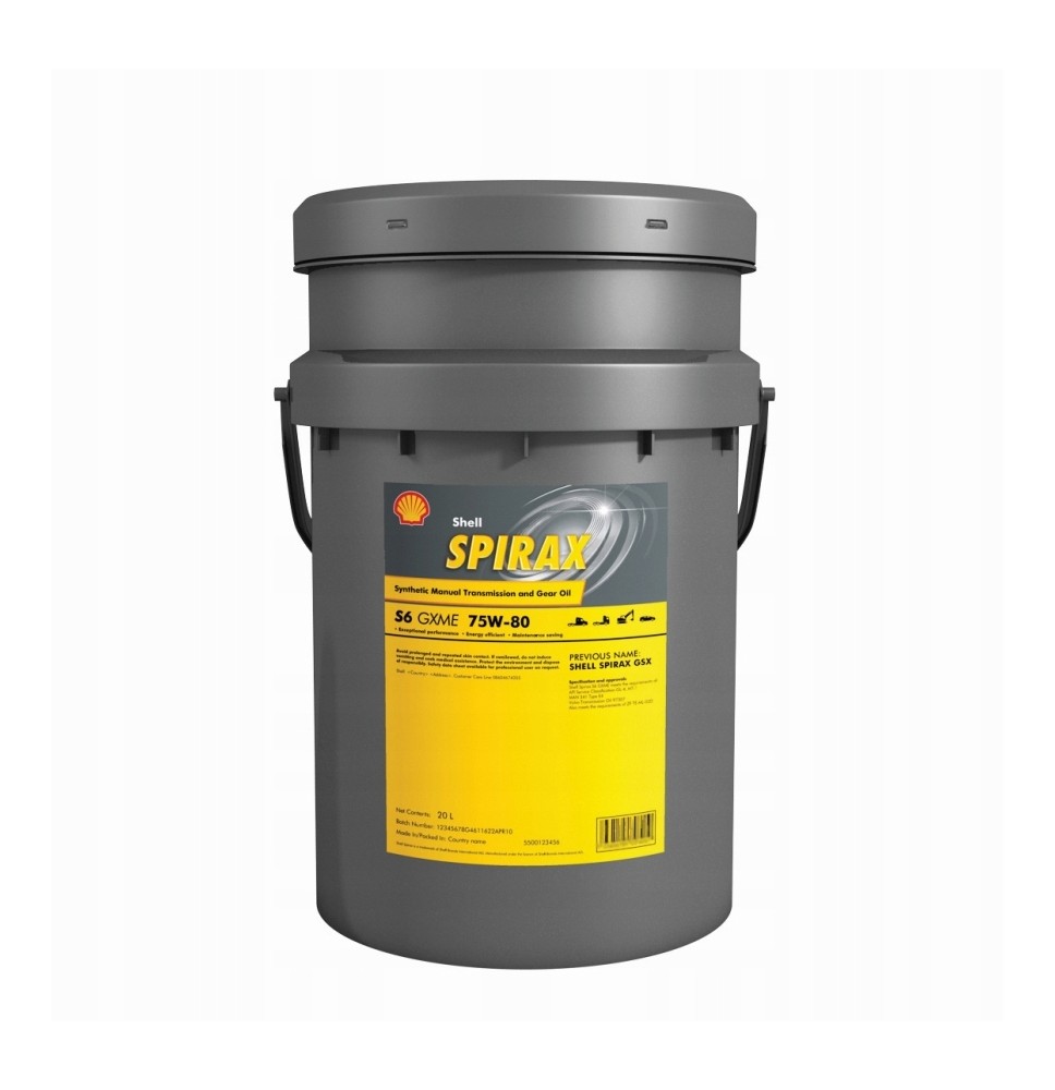 Shell Spirax S6 GXME 75W-80 (20L) - oryginalne oleje i smary Shell