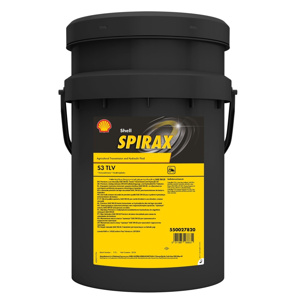 Shell Spirax S3 TLV (20L) - oryginalne oleje i smary Shell