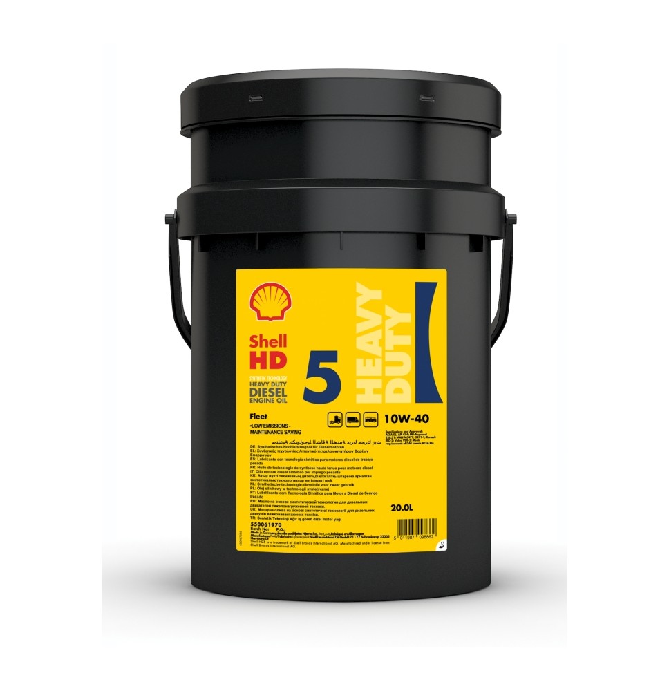 Shell HD5 Fleet 10W-40 (20L)