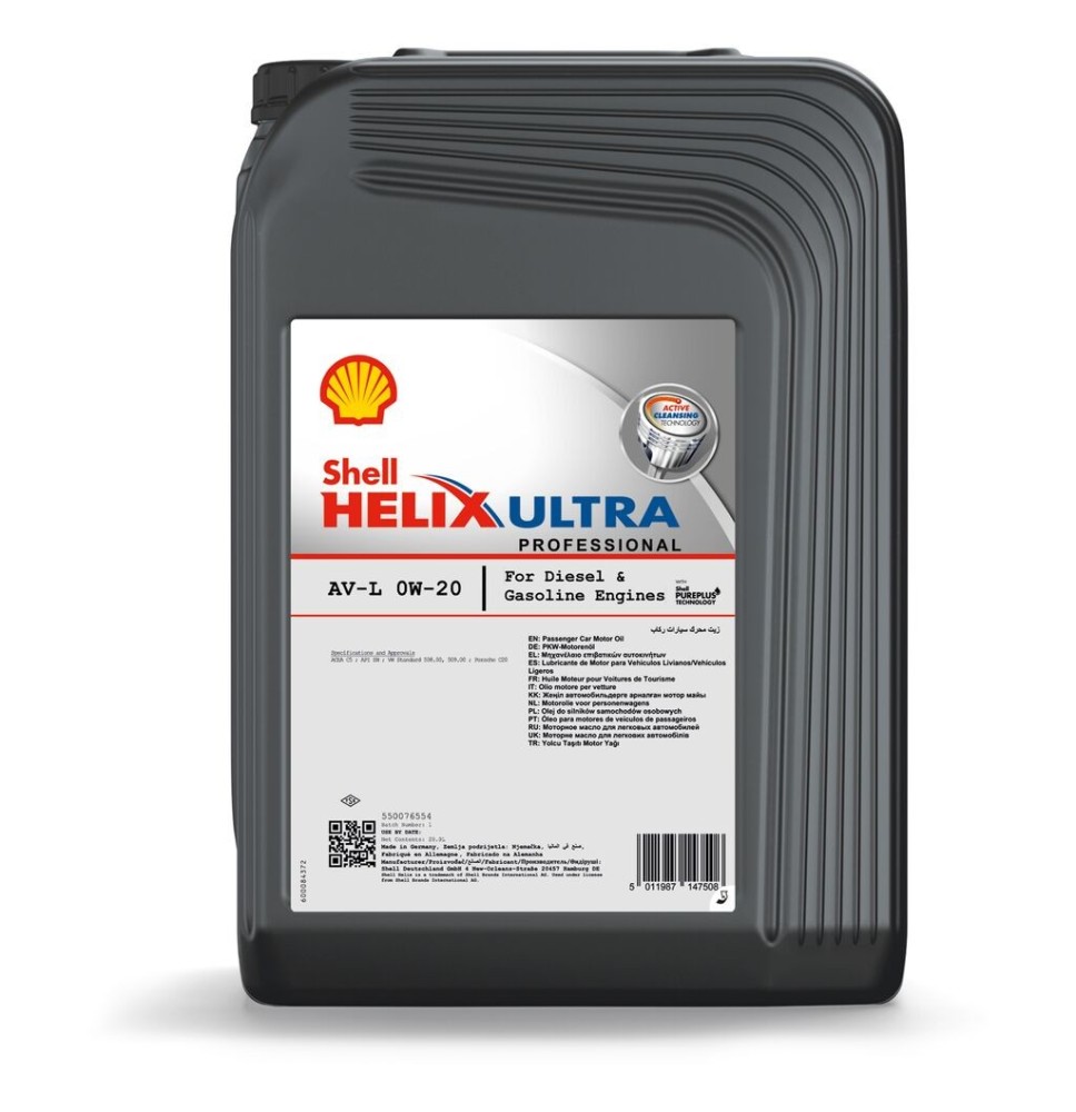 Shell Helix Ultra Professional AV-L 0W-20 (20L)